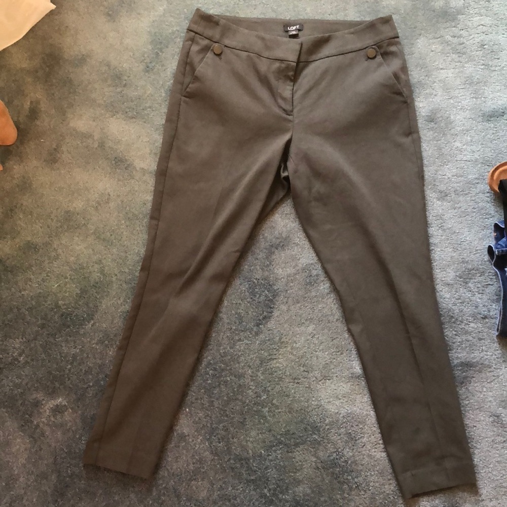LOFT Julie Fit Ankle Length Dress Pants